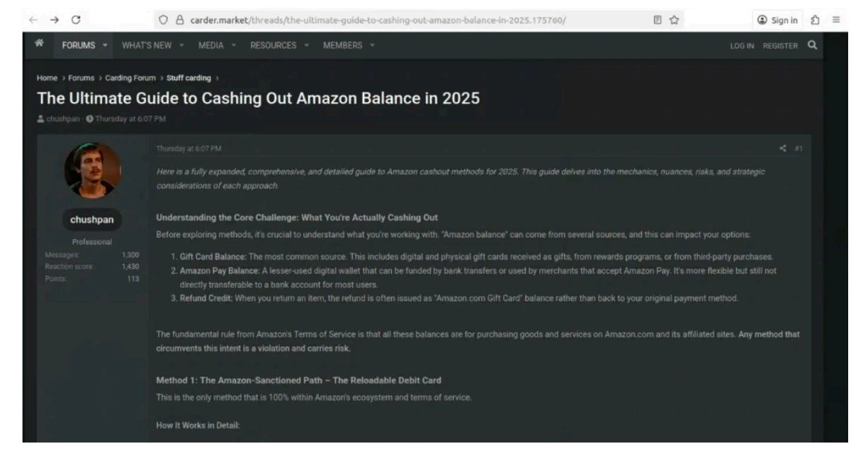 Trên mạng phổ biến cả các hướng dẫn chi tiết về cách chuyển đổi số dư ví điện tử bị đánh cắp và tín dụng thẻ quà tặng thành tiền mặt hoặc tài sản có thể bán lại
