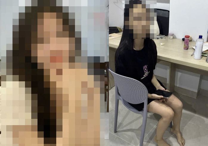 Nữ sinh bị thao túng tâm lý, tự cô lập và rơi vào trạng thái hoảng loạn. Ảnh: Công an cung cấp