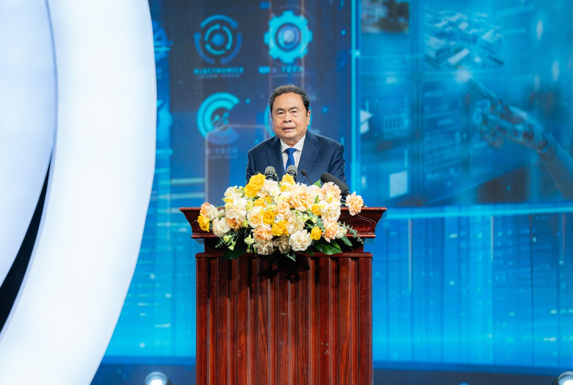 Chủ tịch Quốc hội Trần Thanh Mẫn phát biểu 