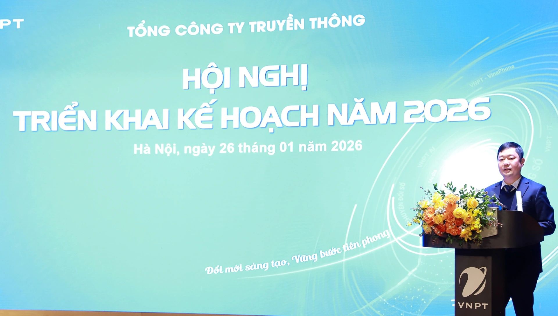  Tổng giám đốc VNPT-Media Vũ Trường Giang phát biểu tại Hội nghị