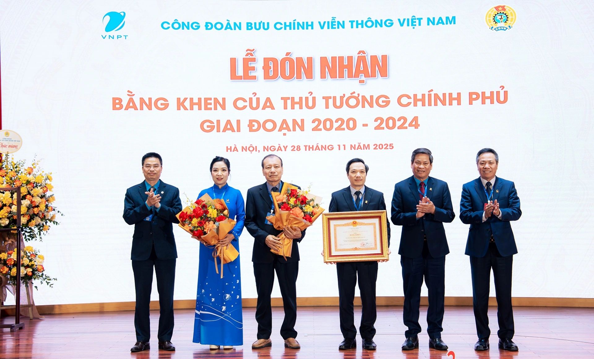 Công đoàn VNPT đón nhận Bằng khen Chính phủ, giai đoạn 2020 - 2024