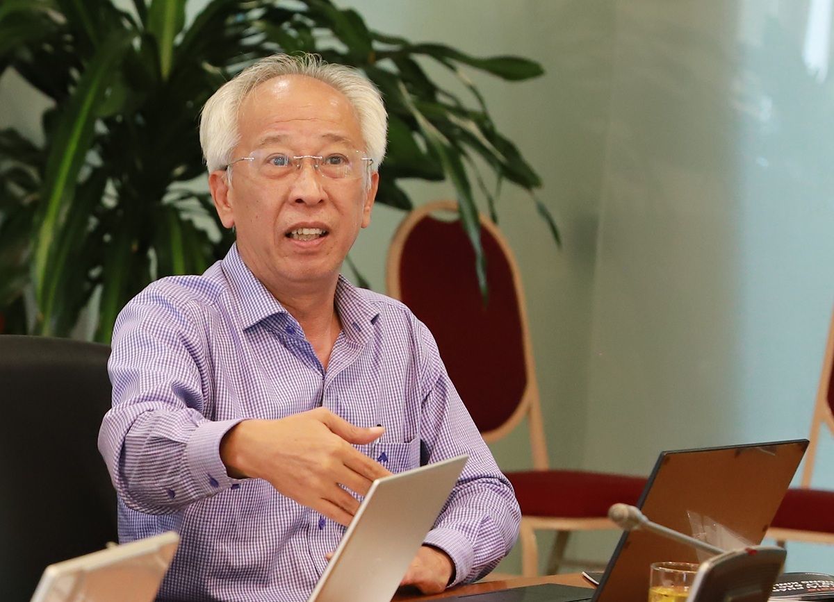 Giám khảo Nguyễn Long tại buổi chấm Chung khảo Nhân tài Đất Việt lĩnh vực Công nghệ số 2025